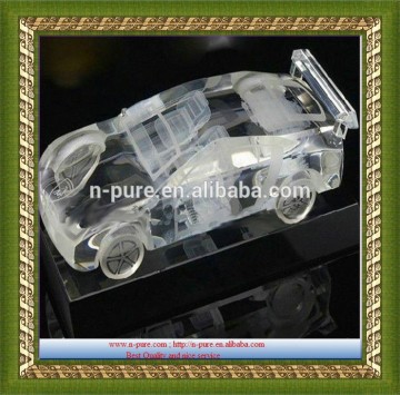 Wholesale exquisite bussiness gifts crystal car,decoration crystal car model