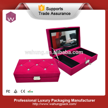 Hottest selling leather jewelry custom packaging locking box