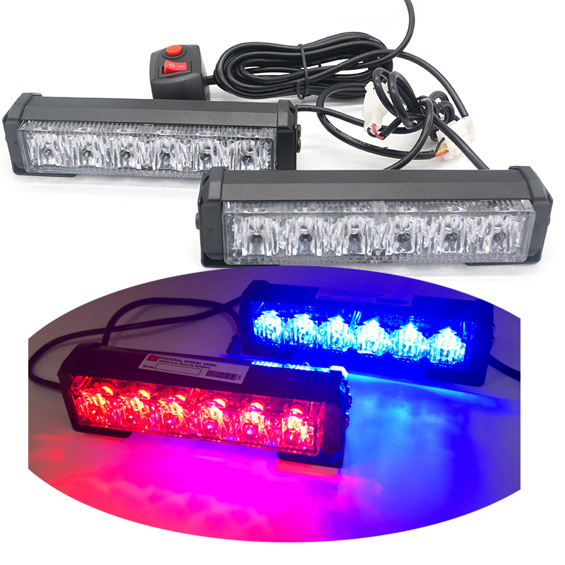 汽车卡车前格栅 LED 频闪警告灯 汽车 LED 闪光灯 条形灯 危险警告灯 12V 24