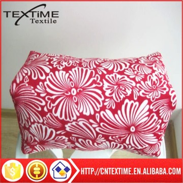 100% polyester pillow with flowers