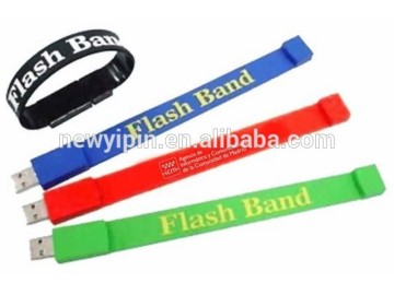 silicone USB flash drive wristband USB bracelet