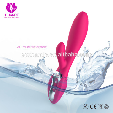 Powerful dual mortor silicone vibe magic wand, vibe sex toy
