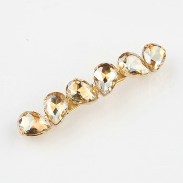 Antique inlay rhinestone banana hair clip