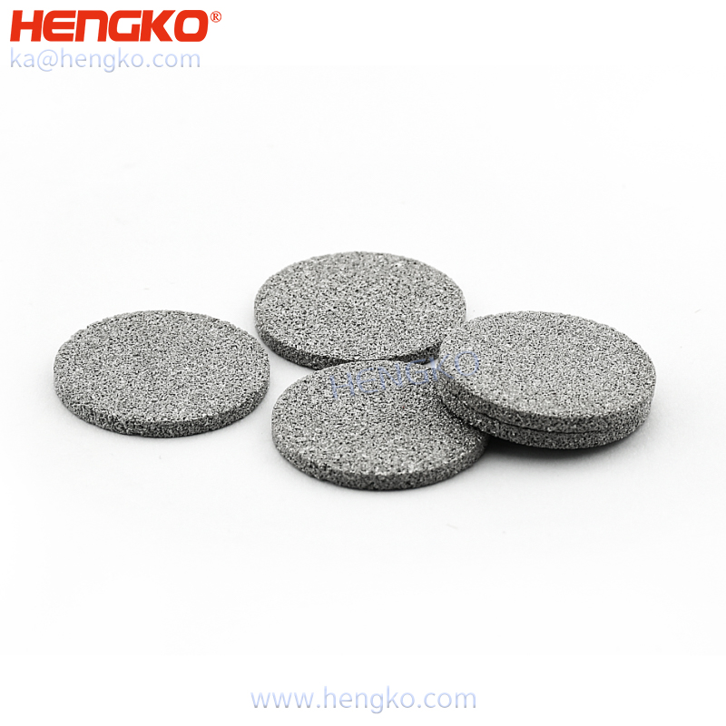 Liquid oil filtration system used stainless steel powder sintering filter disc for oil filter