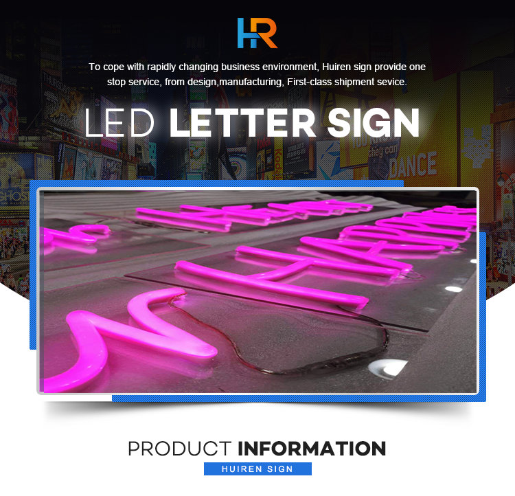 LED Light Signs Letter Front Sign Outdoor Signage Logo 3D Storefront for shop store exhibition