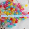 6-30 MM Acrilico Traslucido Sfera Rotonda Perline Allentate Gumball Distanziatori Charms