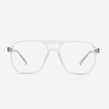 Gafas de luz azul extragrandes con doble puente TR-90 para mujer y hombre