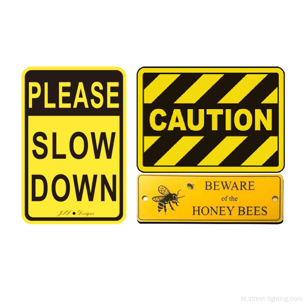 Reflektif Aluminium PVC Traffic Road Warning Sign