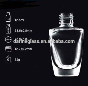 10cc empty clear glass nail polish bottles /glass nail Lacquers