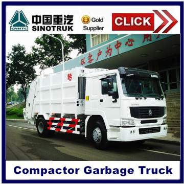 Sinotruk Brand 10cbm Garbage Truck Refuse Compactor Vehicle Truck
