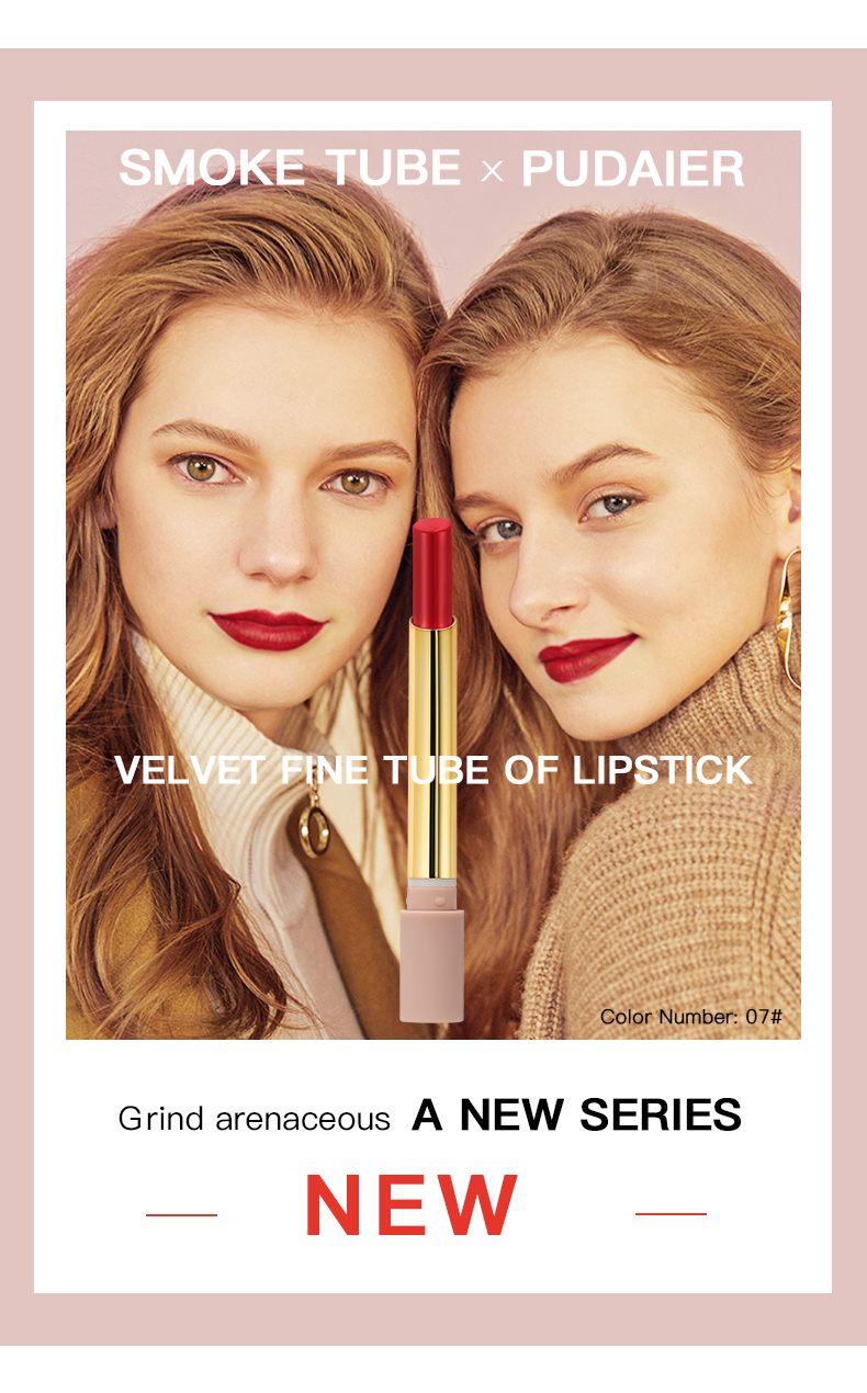 Pudaier New Lipstick Private Label Matte - Tropical Nude Cruelty-Free Nourishing Lipstick in Vibrant Shades