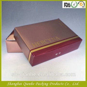 Glossy laminated paper cosmetic box