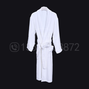 100% Cotton Jacquard Velour Spa Hotel Bathrobe