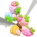 Various Fruits Strawberry Banana Beads Charms Handmade Craft Decoration Kitchen Fridge Ornaments Beads Slime