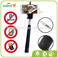 Wired Selfie Stick Shutter Telescopic Holder Carrying Bag For iPhone 4S & 5 5S 6