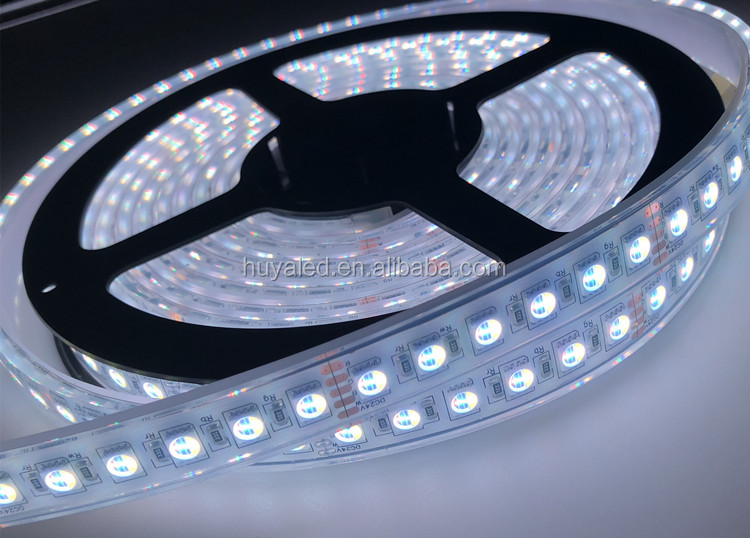 4in1 rgbww Color adjustable LED Strip 5050 96leds 24volt 4 chips RGBW ip68 flexible strip