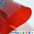 PVC TRANSPARENT DARK RED RIGID SHEET