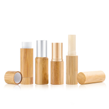 Custom Engraved Logo Lipstick Containers & Cosmetic Packaging (3g-5g) - Bamboo Lip Gloss Tubes & Balm Containers