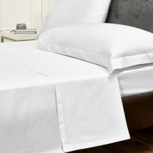wholesale cotton plain home white bed sheet