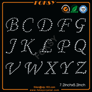 Bling Alphabet rhinestone shirt designs