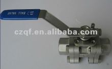 3pc 3000 psi stainless steel ball valve