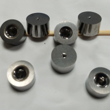 Metal brushed diameter contraction tungsten steel part