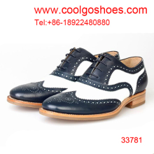 white and navy elegant best quality goodyear men