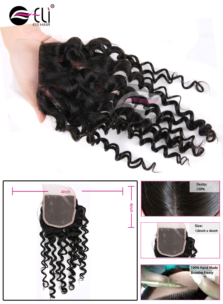 100% Durable Remy Human Hair Weaving 10A Grade Brazilian Hair Deepwave