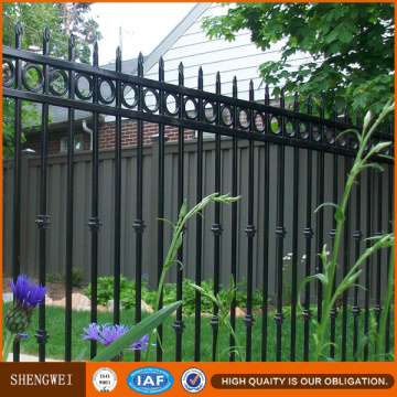 Powder Coated Wrought Iron Pipe Security Garden Fence