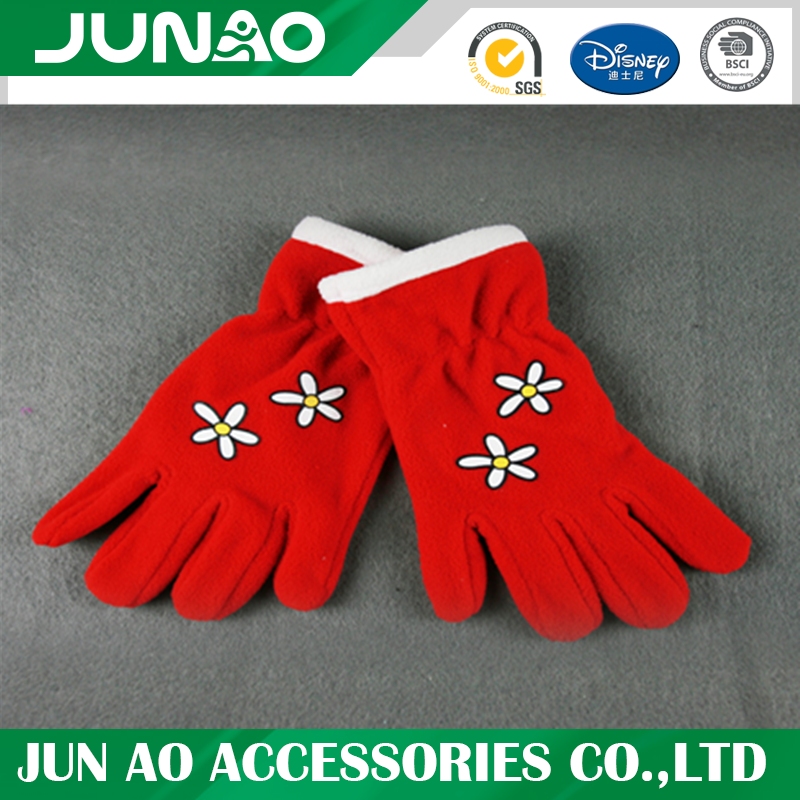 embroidery fleece glove