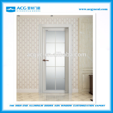 Elegant thermal break painted aluminum glass balcony swing door