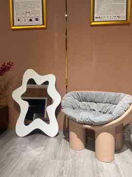 Irregular Wall Mirror for Living Room Bathroom Entryway