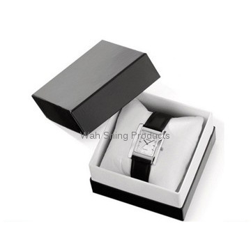 Black Small Cardboard Watch Box with Free Sample in China