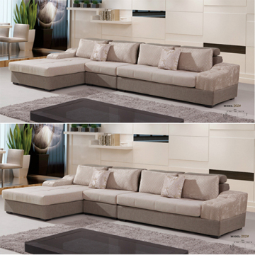 Long Chaise Lounge Lazy Upholstered Sectional Sofa