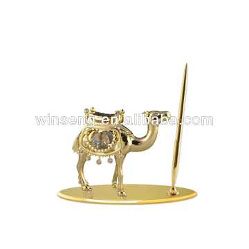 24K Gold Plated Camel Pen set with Swarovski Elements for Business gift