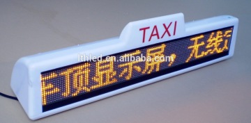 Double sided taxi top advertising led display for taxi, taxi led sign