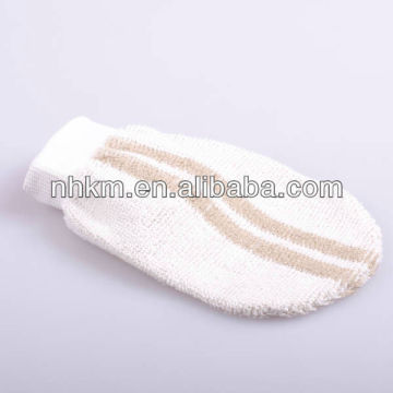 Cotton exfoliating scrub mitt