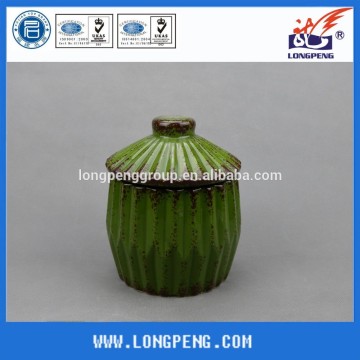 Hot sale vintage ceramic cookie jar,ceramic biscuit jar with lid