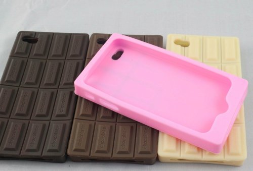 Sweet Chocolate Iphone 4s Silicone Cases With 4 Colors For 4s Cover