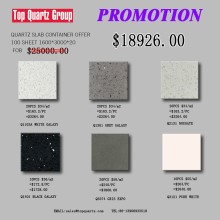 Quartz stone slab promotion