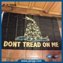 Custom Black Polyester Flag
