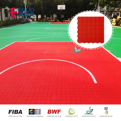 Ineinandergreifende Court-Fliesen Outdoor-Basketball-Bodenbeläge Sportböden