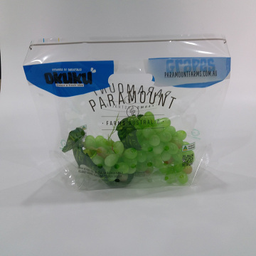 Grape Cherry Ziplock Bag Fresh Fruit Vegetable Packing Bag with Hole