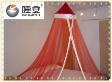 SHUI BAO Red Double Bed Mosquito Net