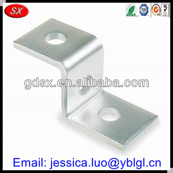 high precision customized l shaped metal bracket,high polished l bracket stainless steel,90 degree small l brackets with 2 holes