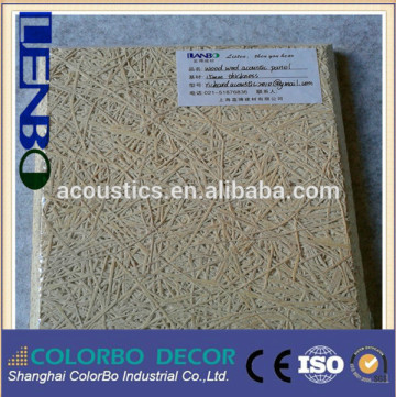 colorful wood wool acoustic panel / wood wool Acoustic insulation board