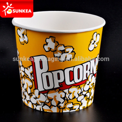 Paper popcorn bucket, disposable paper bucket