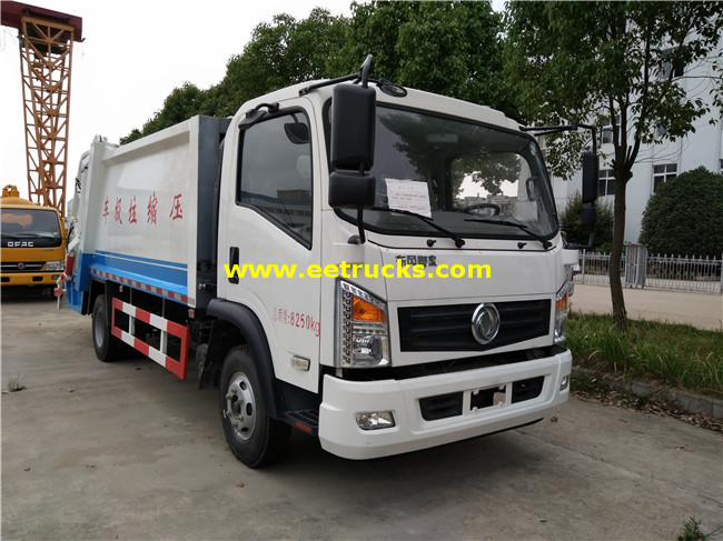 105HP 5000L Compression Garbage Trucks