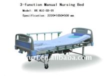 Manual fowler 3-crank caring bed(used for elderly)