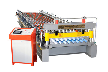 Aluminum corrugated steel sheet making machine